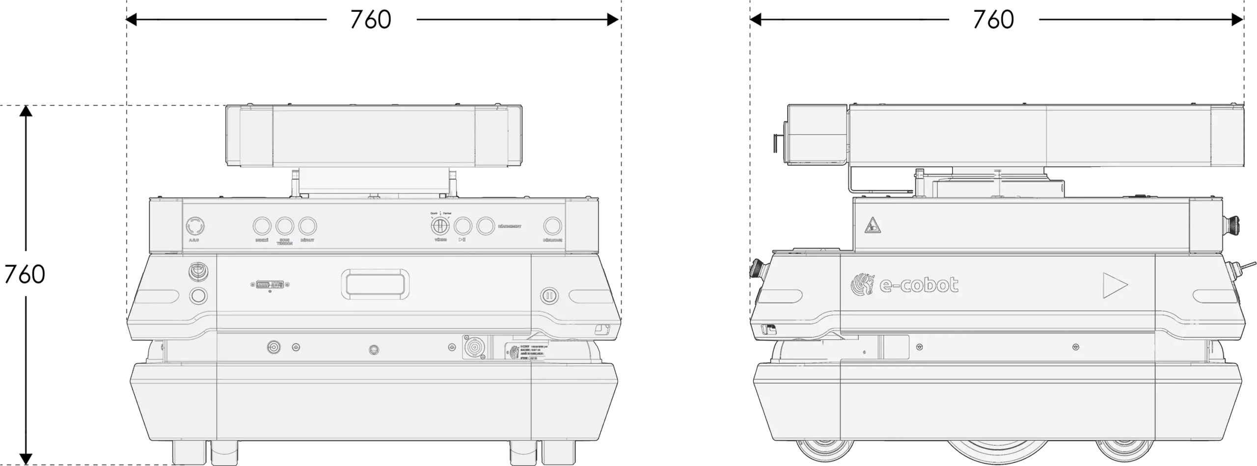 Mise en plan du robot mobile autonome GRB1000