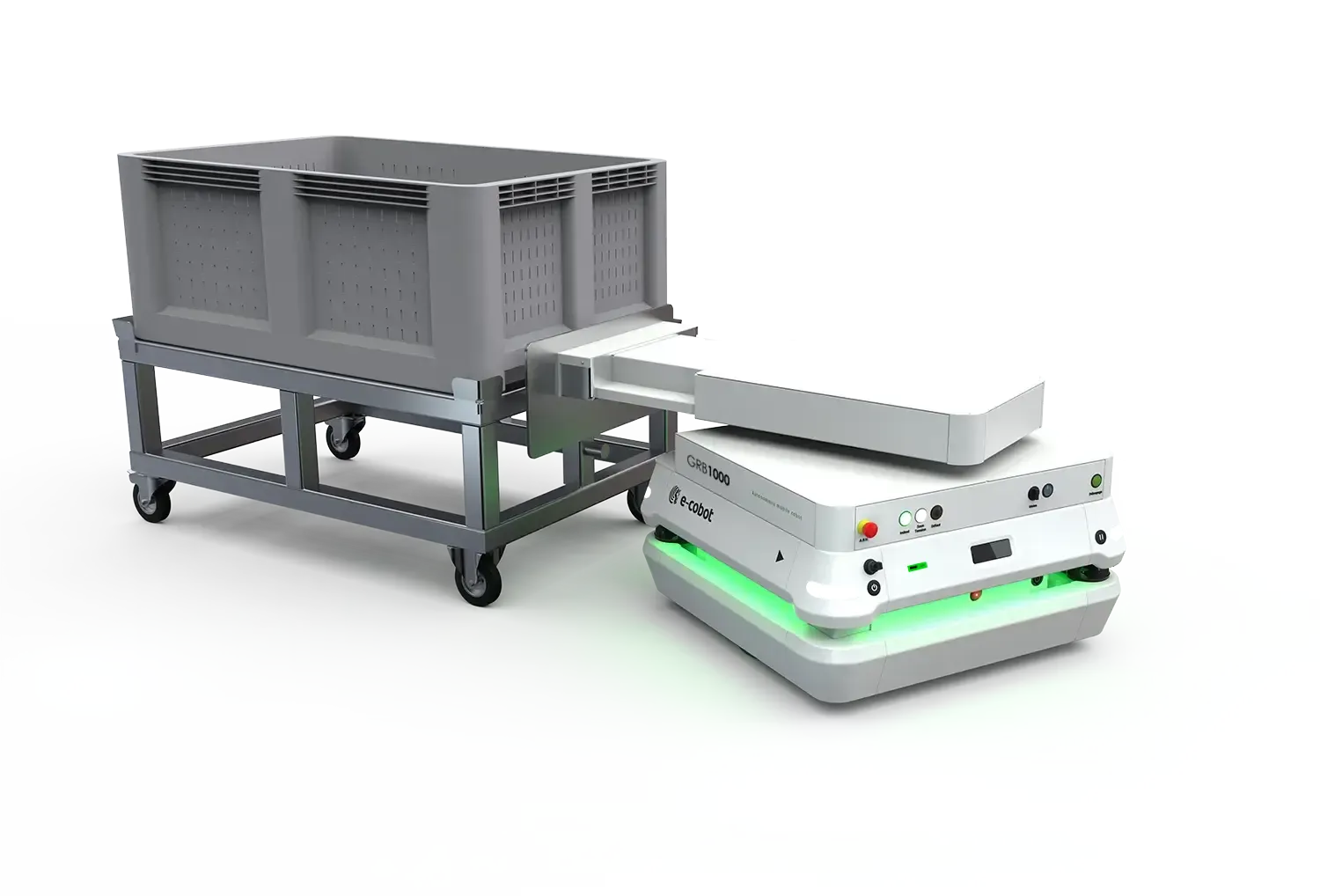 Préhenseur magnétique 1 axe du GRB1000 pour traction de chariots métalliques